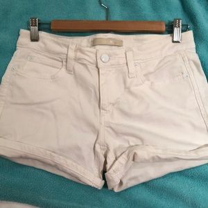 Joe’s Jeans White Rolled Denim Shorts